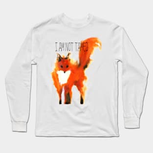 I Am Not Tamed - Fox Art Long Sleeve T-Shirt